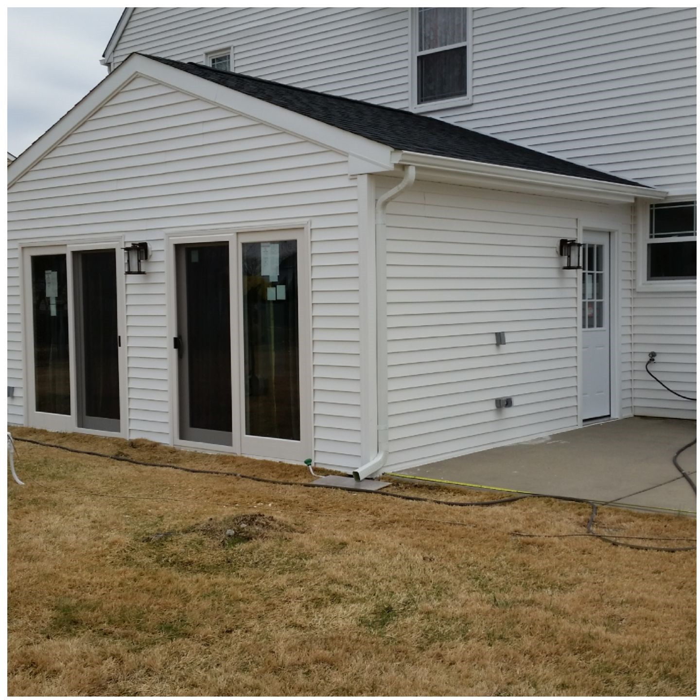 Sunroom addition exterior