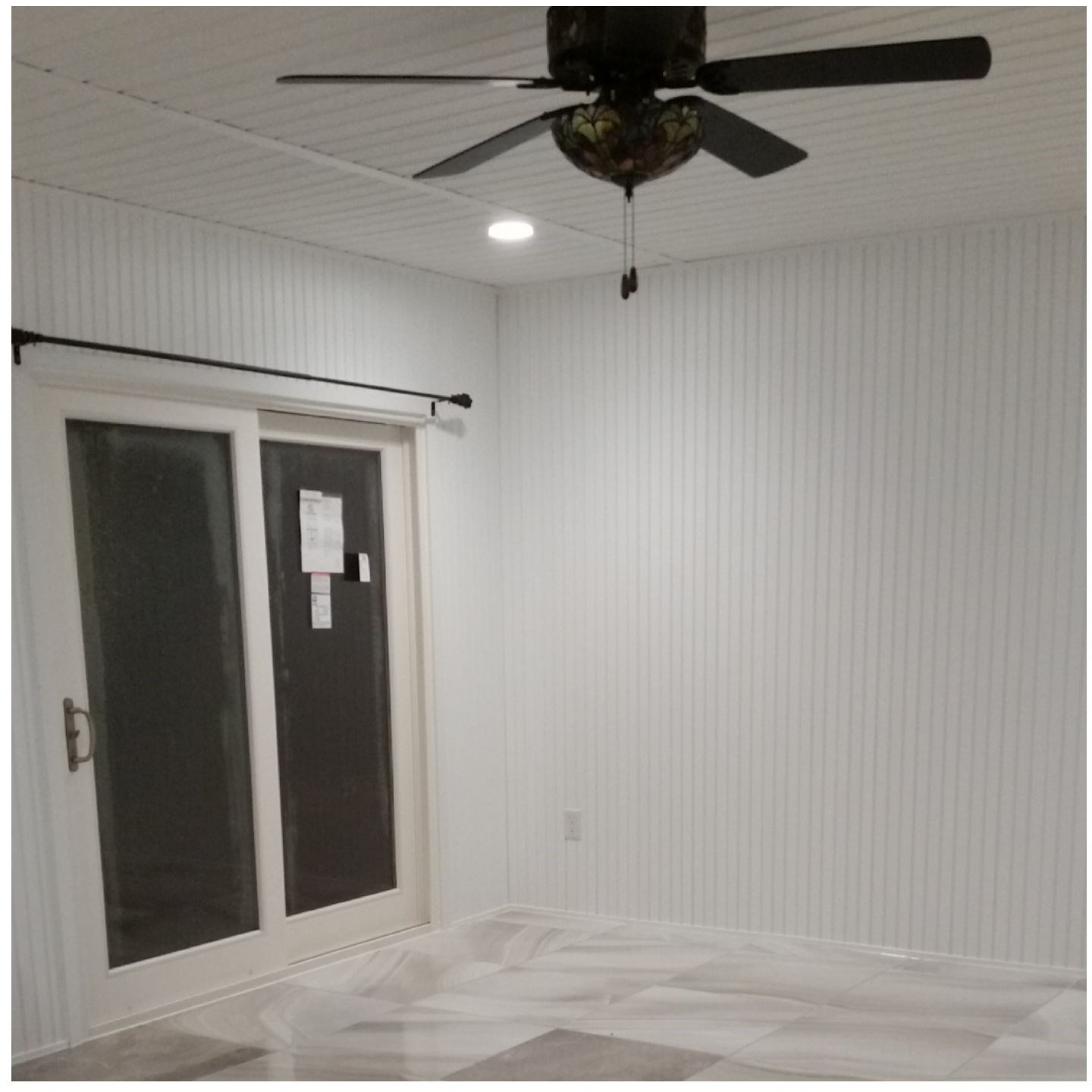 Sunroom addition interior