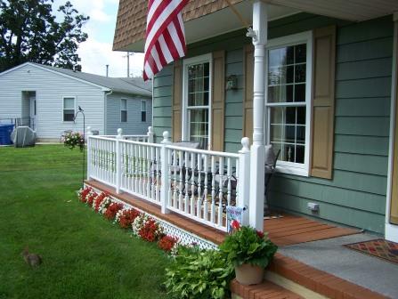 Front porch railing project